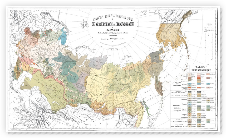 Русское единство на европейских этнографических картах Map-2s
