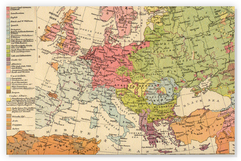 Русское единство на европейских этнографических картах Map-4s