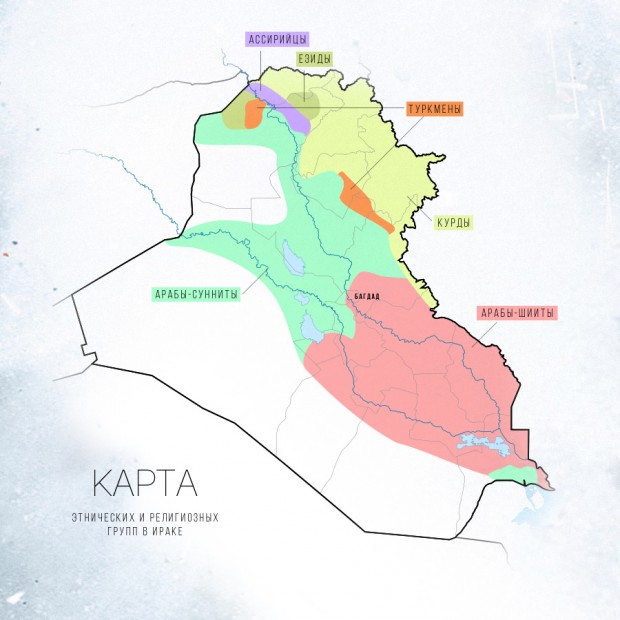 Карта шиитов и суннитов в мире