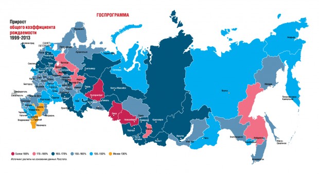 Карта демографии россии