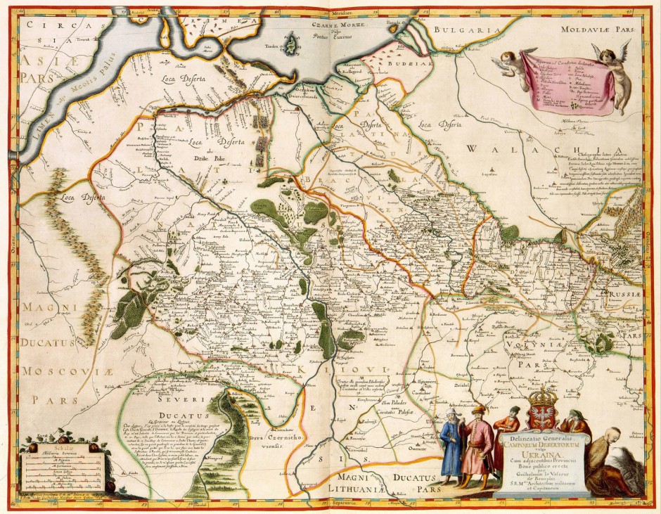 Карта боплана 1648