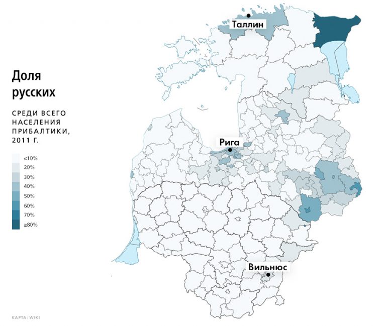 Этническая карта прибалтики