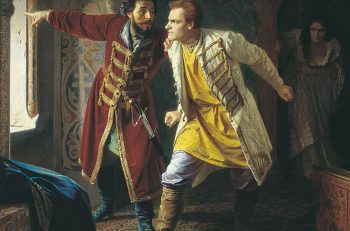 «Последние минуты жизни Лжедмитрия I», картина Карла Венига, 1879 год