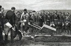 Церемония закладки Транссиба цесаревичем Николаем Александровичем во Владивостоке