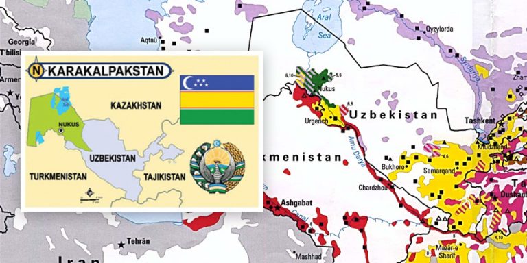 Этническая карта узбекистана