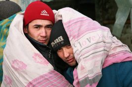 –осси€. ¬олгоградска€ область. 24 €нвар€. √астарбайтеры в палаточном лагере в отельниковском районе. ќколо 200 гастарбайтеров не могут уехать домой из-за задержки зарплат за выполнение сезонных сельскохоз€йственных работ. ‘ото »“ј–-“ј——/ ƒмитрий –огулин