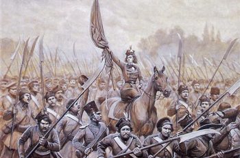 Emila_Plater_conducting_Polish_scythemen_in_1831