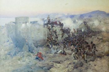 Russian_troops_storming_Lankaran_fortress,_January_13th,_1813.
